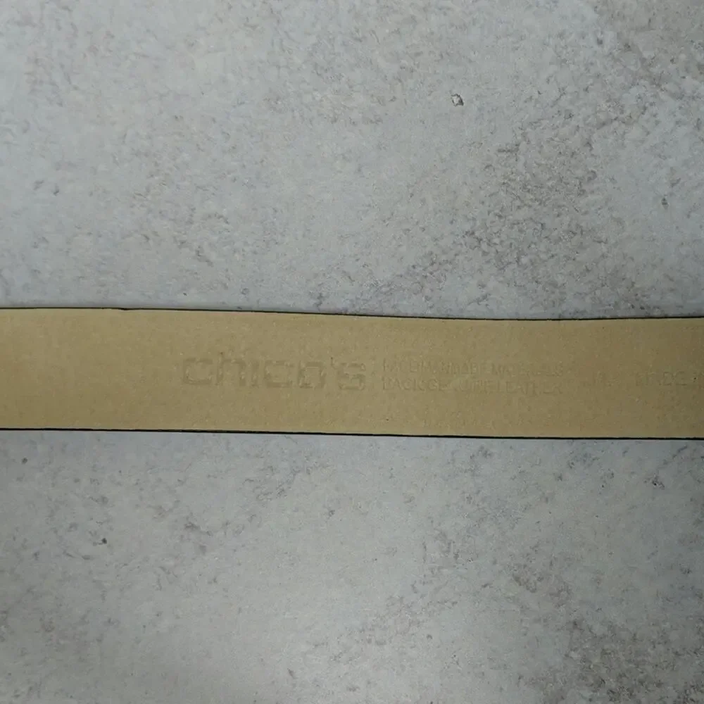 Chico's Adjustable Snakeskin Belt - Size M/L - EUC
